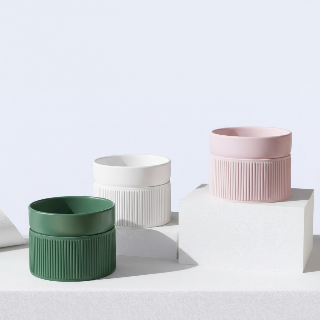 Elevé Double Ceramic Pet Bowl