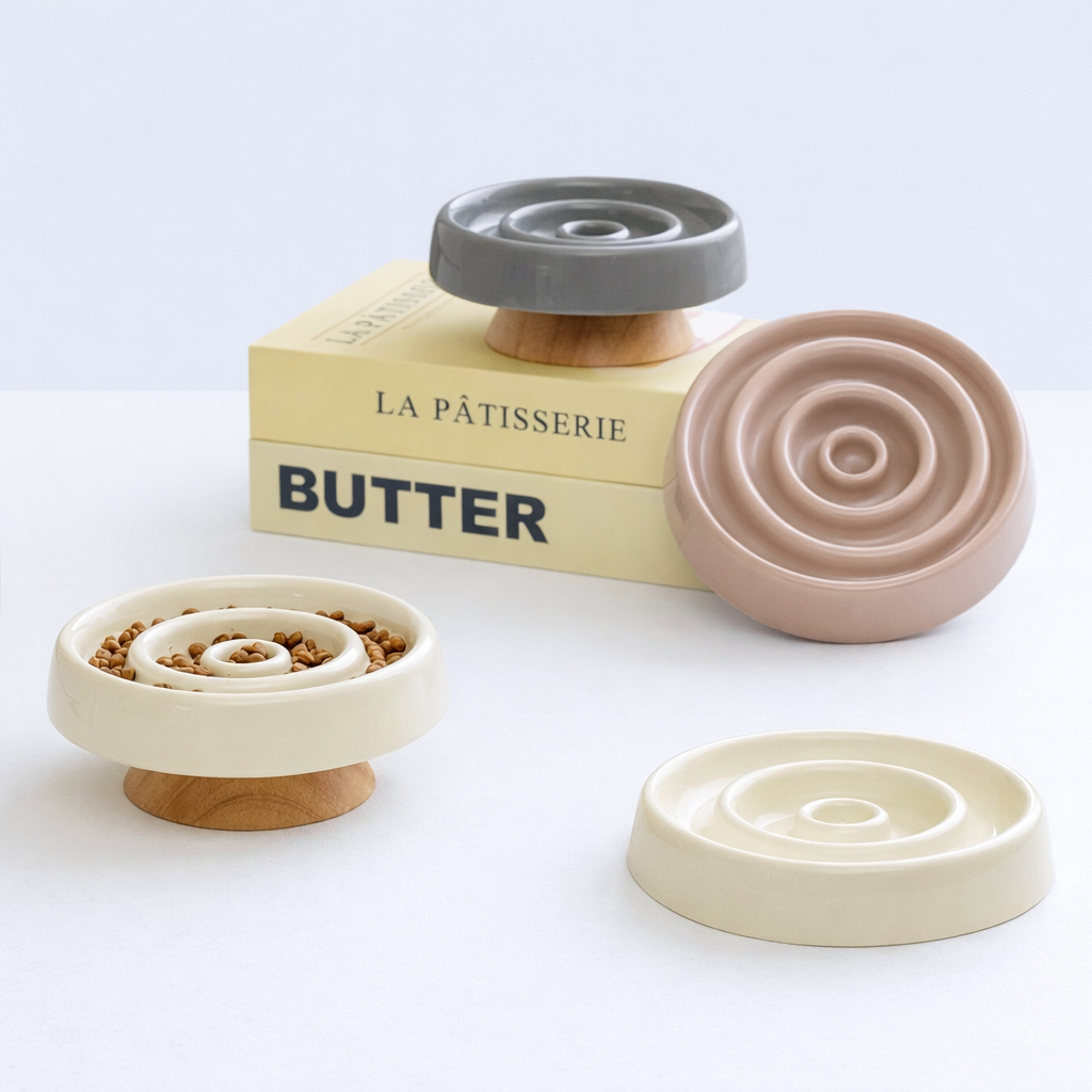 Ceramic Slow Feeder Bowl | Small Dog & Cat
