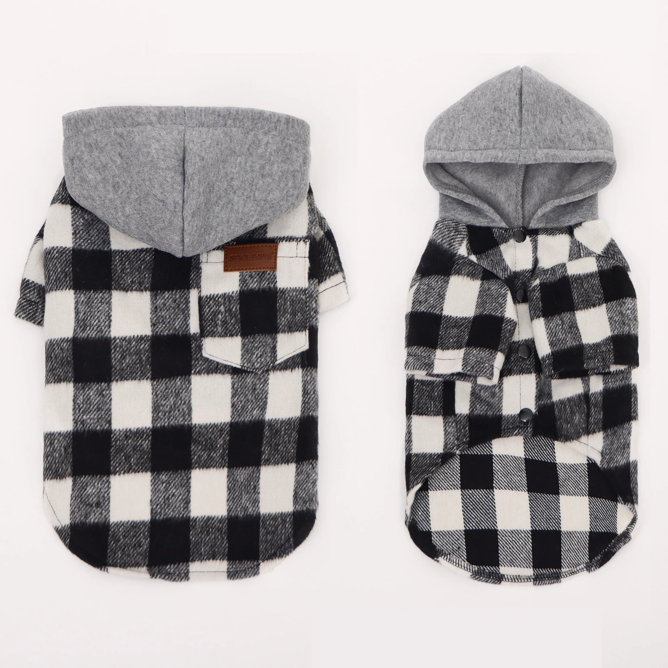 Classic Plaid Dog Hoodie