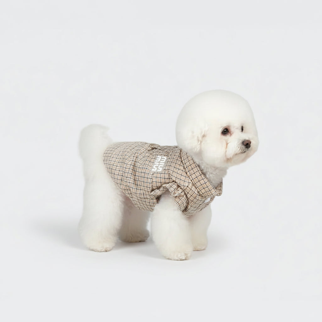 Checked Winter Dog Jacket