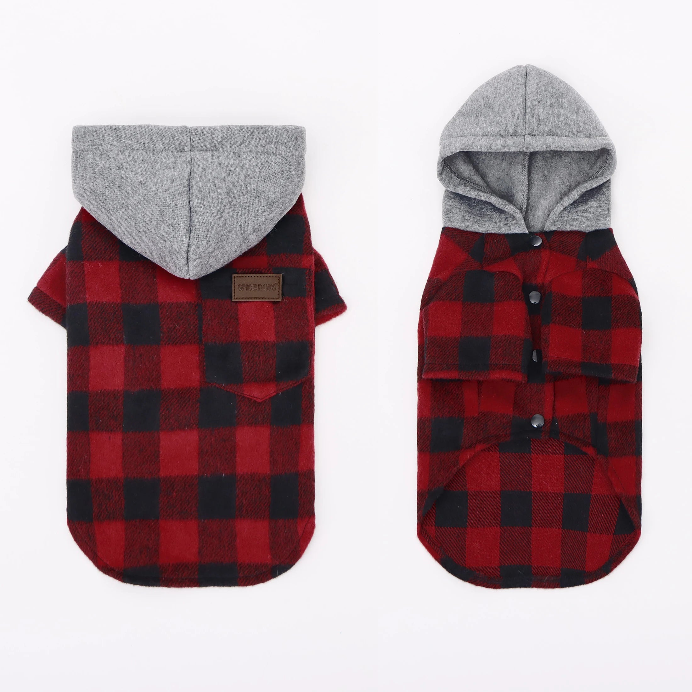 Classic Plaid Dog Hoodie